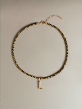 NWT Sézane Louison charm in Letter L Necklace